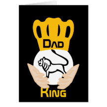 Rey-Personalizar del león de la familia del papá Tarjeta