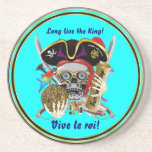 Rey Plse View Notes del pirata del tema del fiesta Posavasos Personalizados