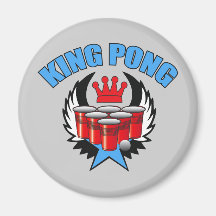 Rey Pong 2 - cerveza Pong Iman Para Frigorífico