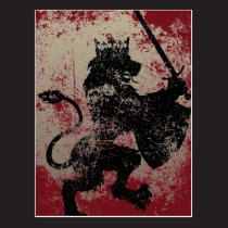 Rey Postcard del león del Grunge tarjetas postales