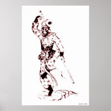 Rey Print del mono Poster