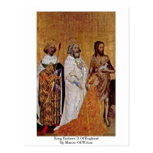 Rey Richard Ii de Inglaterra por el amo de Wilton Postal