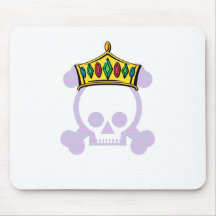 Rey Skull de la reina Tapetes De Ratón