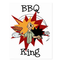 Rey T-shirts y regalos del Bbq Postales
