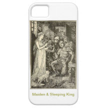 Rey virginal y durmiente hermoso iPhone 5 Case-Mate protector