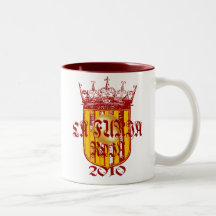 Reyes españoles del futbol del fútbol - La Furia R Taza De Café