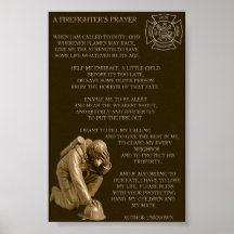 Rezo de los bomberos poster