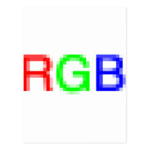 RGB-pixelated Tarjeta Postal