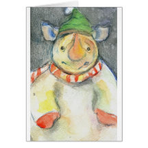 Rhinosnowman Felicitación