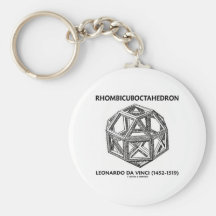 Rhombicuboctahedron (Leonardo da Vinci) Llavero