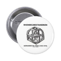 Rhombicuboctahedron (Leonardo da Vinci) Pins