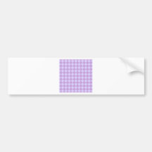 Rhombus grandes - glicinias y lavanda pálida etiqueta de parachoque