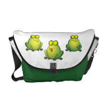 ¡Ribbit! Bolsas De Mensajeria