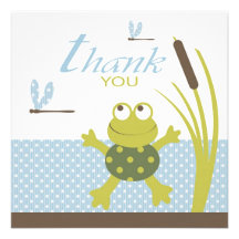 Ribbit TY B cuadrado Invitación