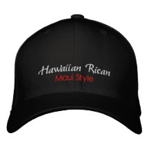 Rican hawaiano, gorra del estilo de Maui Gorras De Beisbol Bordadas