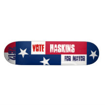 Richard Haskins para alcalde Skateboard Deck Patines Personalizados