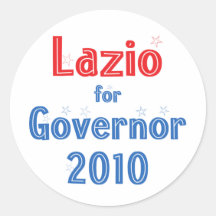 Rick Lazio para el diseño de la estrella del gober Pegatinas Redondas