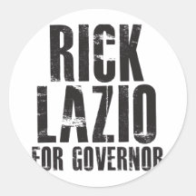 Rick Lazio para el gobernador 2010 Etiquetas Redondas