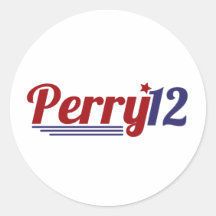 Rick Perry '12 Etiqueta Redonda