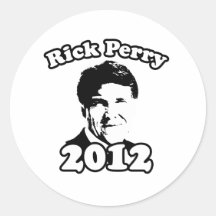 Rick Perry 2012 retro Etiqueta Redonda