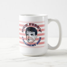 Rick Perry para el presidente en 2012 taza