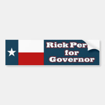 Rick Perry para Tejas Etiqueta De Parachoque