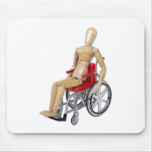 RidingRedWheelchair Alfombrillas De Raton