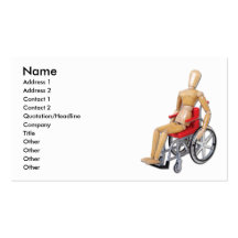 RidingRedWheelchair, nombre, dirección 1, direcció Tarjetas De Visita
