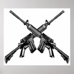 Rifles cruzados impresiones