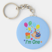 Rinoceronte: Mi primer cumpleaños Llaveros Personalizados