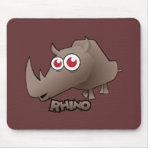 Rinoceronte Mousepad Tapetes De Ratones