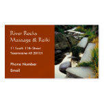 Río con la tarjeta de visita de las rocas