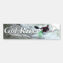 ¿Río conseguido? Etiqueta De Parachoque