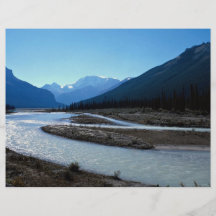 Río de Athabasca, ruta verde de Icefield, Alberta, Flyer Personalizado