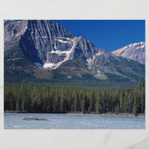Río de Athabasca, ruta verde de Icefield, Alberta, Tarjetones