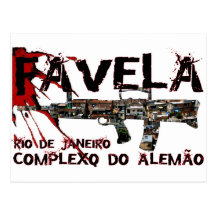 Río de Janeiro Favela (tugurios/ciudad de chabola) Postal