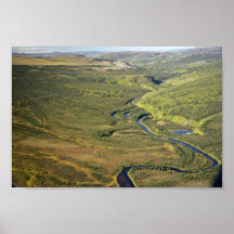Río de Kanuti en el límite del este de Kanuti W na Poster