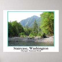 Río de la escalera, Washington Poster