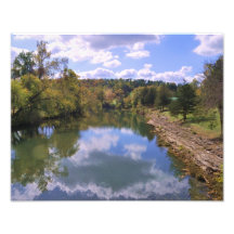 Río de la nube arte fotográfico