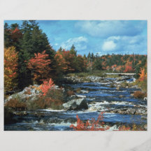 Río de Liscombe, Nueva Escocia, Canadá Flyer A Todo Color