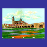 Río de Salamanca (catedral y puente romano) Tormes posters