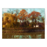 Río del otoño felicitaciones