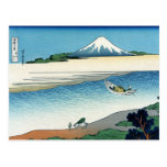 Río en la provincia de Musashi, Hokusai de Tama Tarjeta Postal
