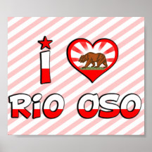 Río Oso, CA Poster