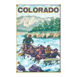 Río RaftingColorado Impresión En Lona Estirada