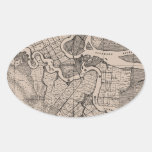 Río viejo Georgia los E.E.U.U. Brown de Altamaha d Colcomanias Óval Personalizadas