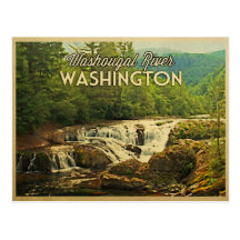 Río Washington de Washougal Tarjetas Postales