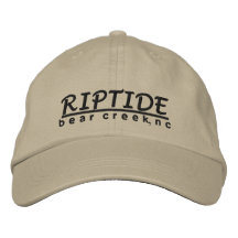 riptidewhiteback, b e al r c r e e k, n c gorras bordadas
