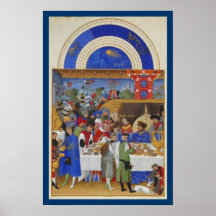 Riquezas Heures - enero de Très Poster