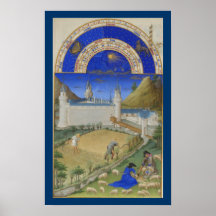 Riquezas Heures - julio de Très Poster
